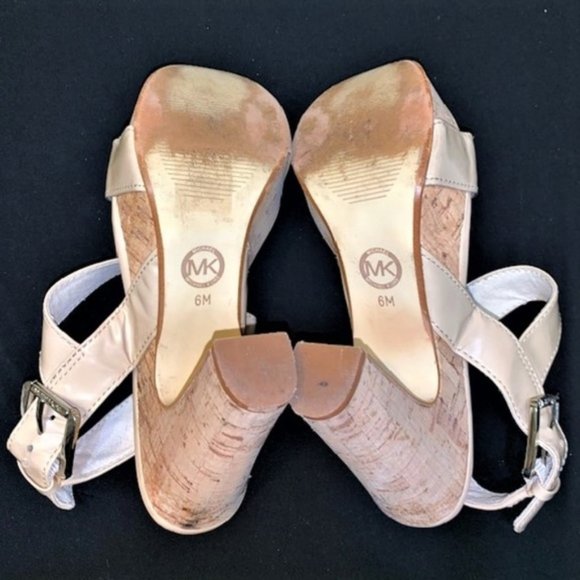 MICHAEL MICHAEL KORS Ivana Cork Heel Sandal - Picture 8 of 8